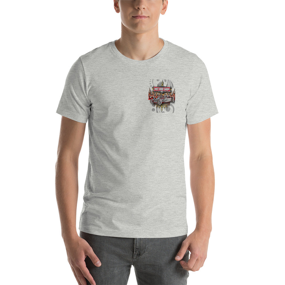 Unisex t-shirt - Hot Rod Shop - SRQ Diecast Custom Apparel