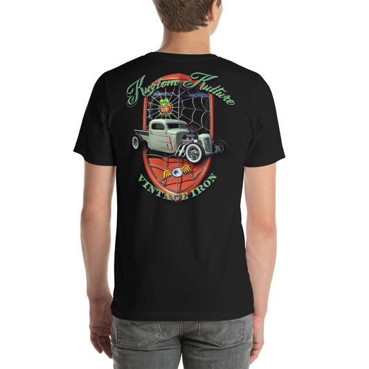 Unisex t-shirt - Kustom Kulture Vintage Iron 2.0 - SRQ Diecast Custom Apparel
