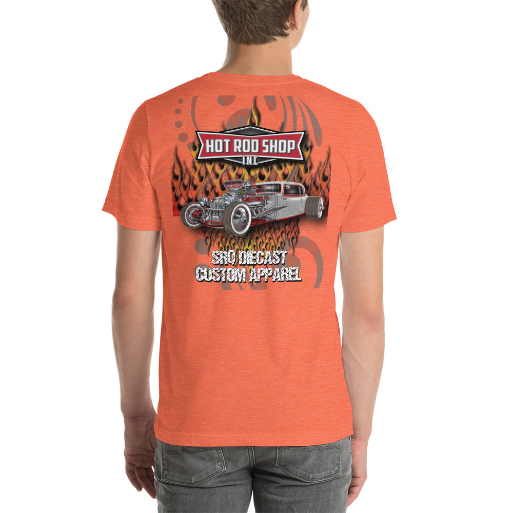 Unisex t-shirt - Hot Rod Shop - SRQ Diecast Custom Apparel