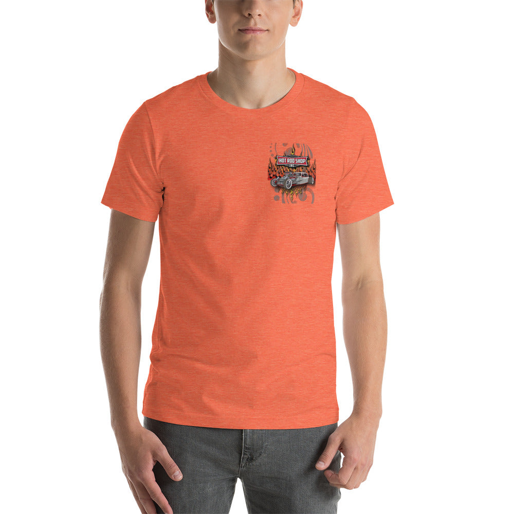Unisex t-shirt - Hot Rod Shop - SRQ Diecast Custom Apparel