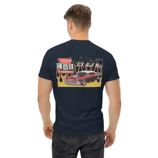 Men's heavyweight tee - ‘57 Bel Air - SRQ Diecast Custom Apparel