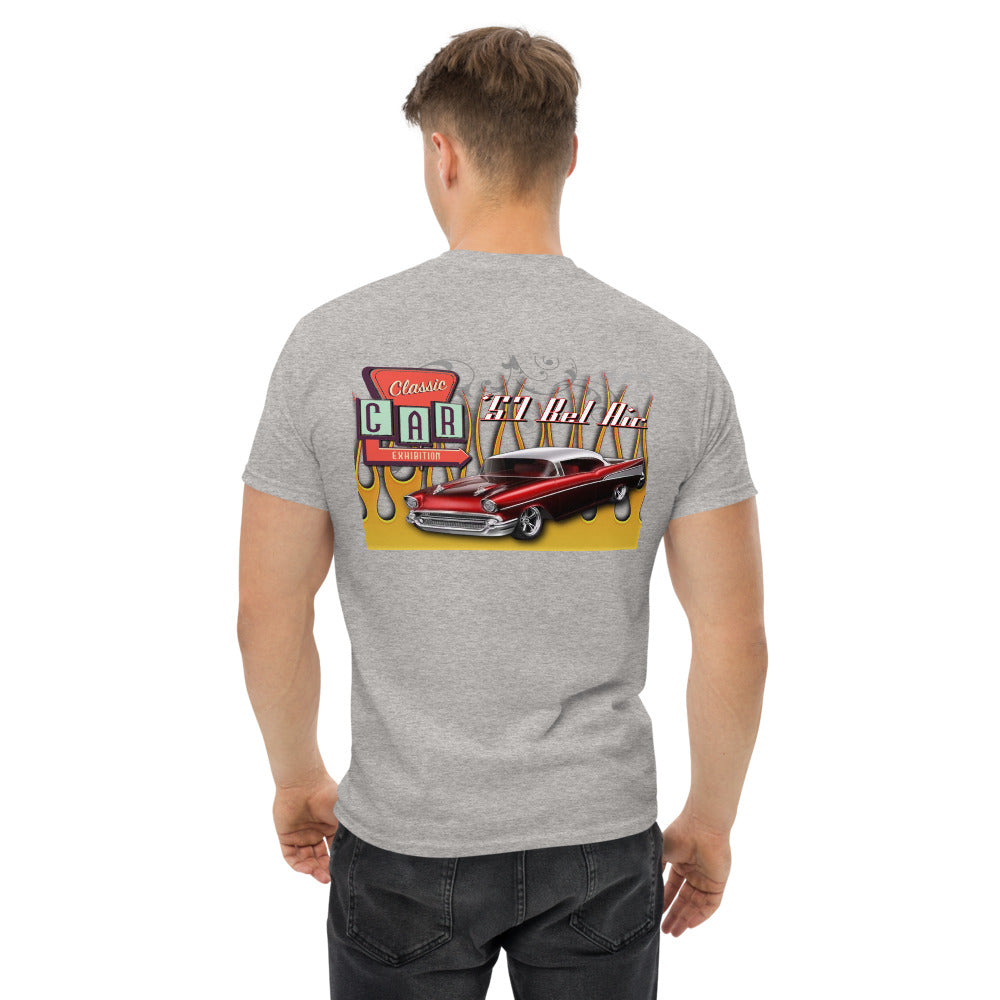 Men's heavyweight tee - ‘57 Bel Air - SRQ Diecast Custom Apparel