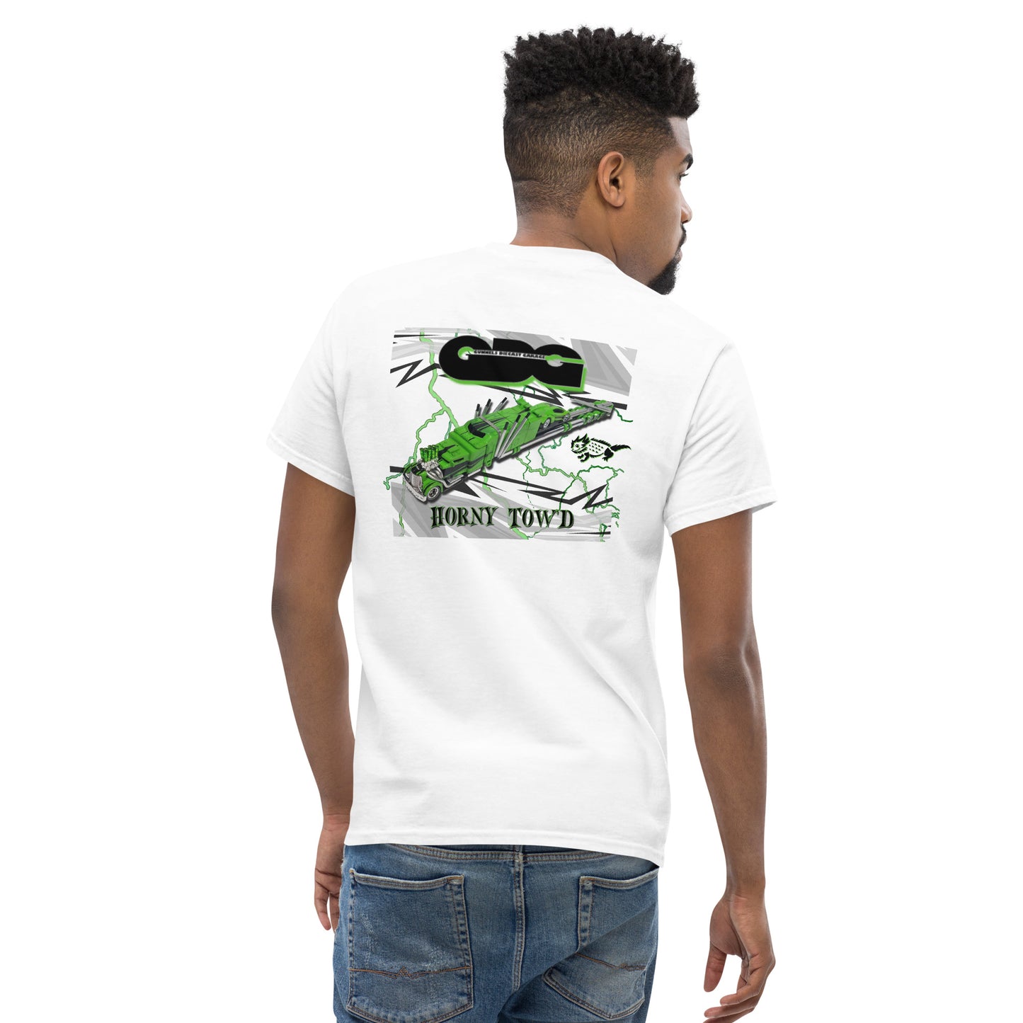 Men's heavyweight tee - Horny Tow’d - SRQ Diecast Custom Apparel