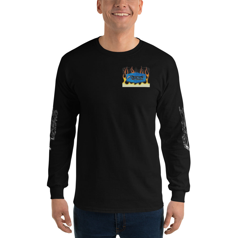 Men’s Long Sleeve Shirt - Dad’s Stang Convertible - SRQ Diecast Custom Apparel
