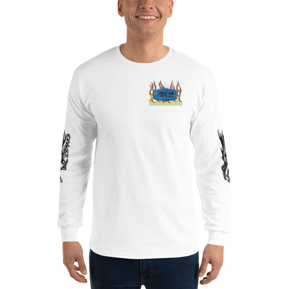 Men’s Long Sleeve Shirt - Dad’s Stang Convertible - SRQ Diecast Custom Apparel
