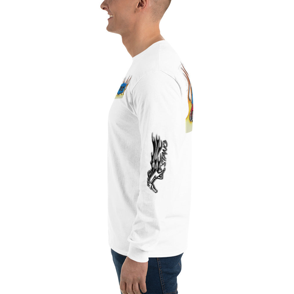 Men’s Long Sleeve Shirt - Dad’s Stang Convertible - SRQ Diecast Custom Apparel