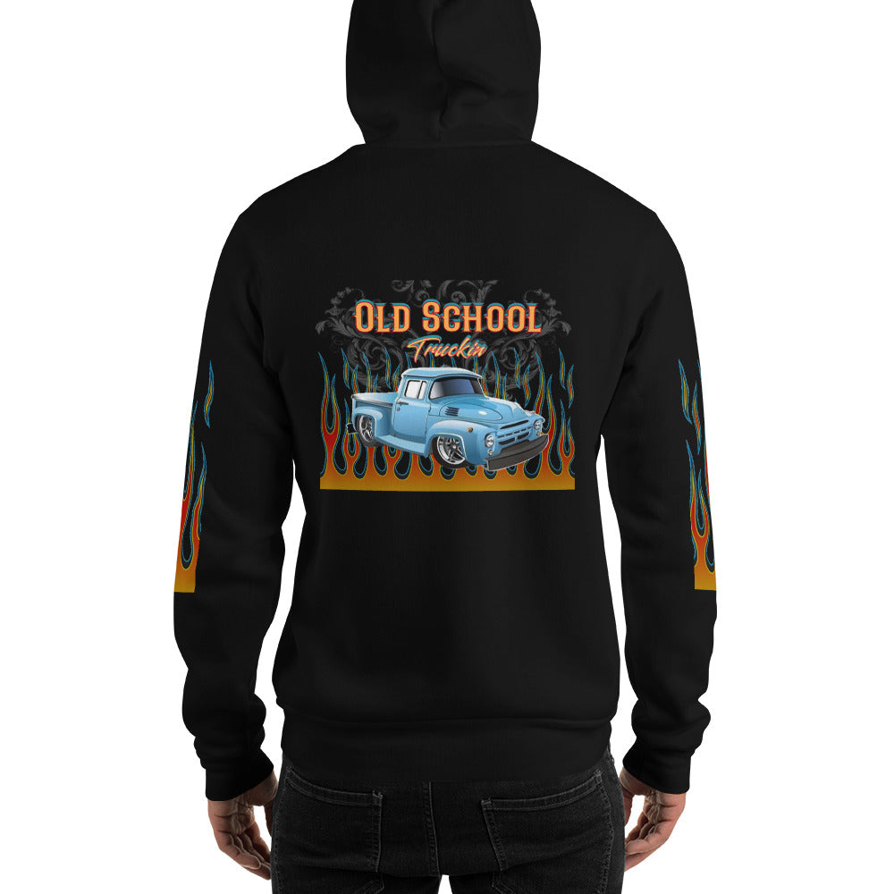 Unisex Hoodie - Old School Truckin - SRQ Diecast Custom Apparel