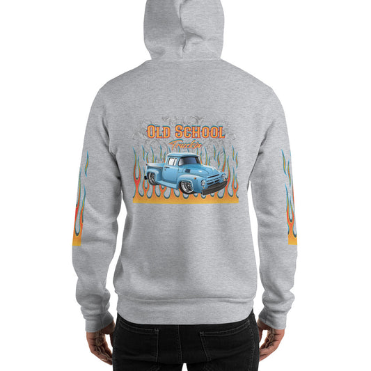 Unisex Hoodie - Old School Truckin - SRQ Diecast Custom Apparel