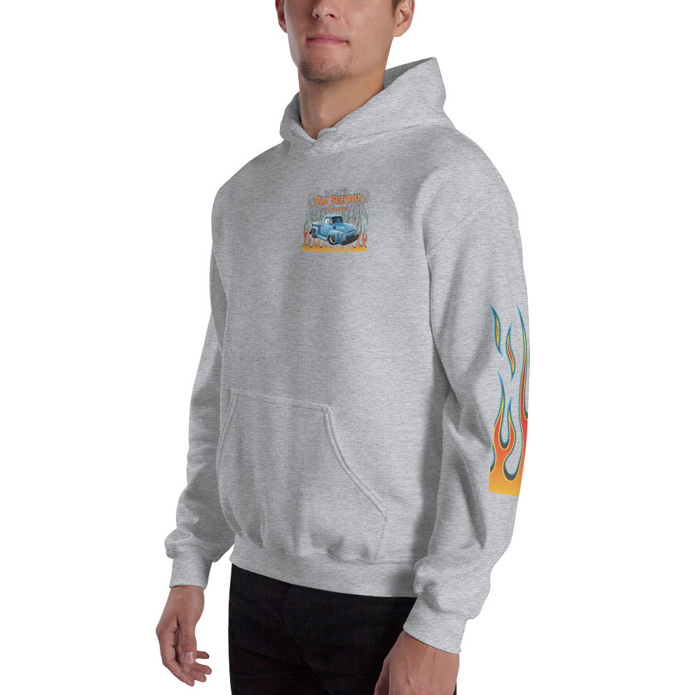 Unisex Hoodie - Old School Truckin - SRQ Diecast Custom Apparel