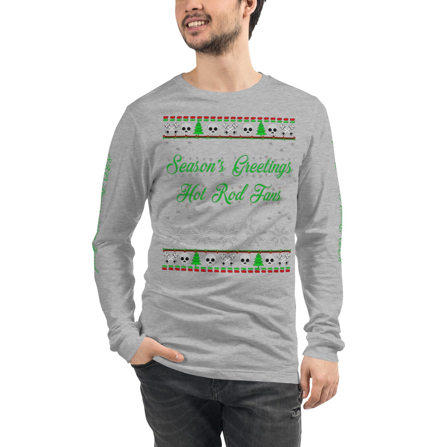 Unisex Long Sleeve Tee - Season’ Greetings - SRQ Diecast Custom Apparel