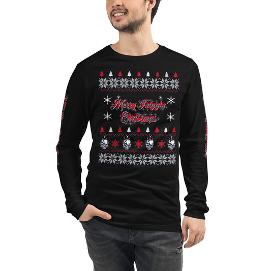Unisex Long Sleeve Tee - Merry Friggin’ Christmas - SRQ Diecast Custom Apparel