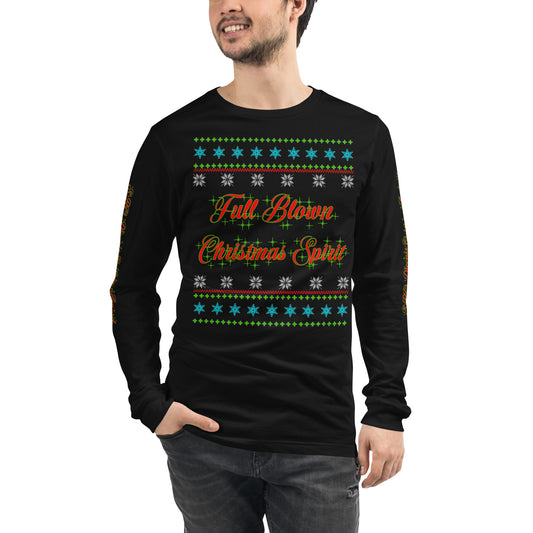 Unisex Long Sleeve Tee - Full Blown Christmas Spirit - SRQ Diecast Custom Apparel