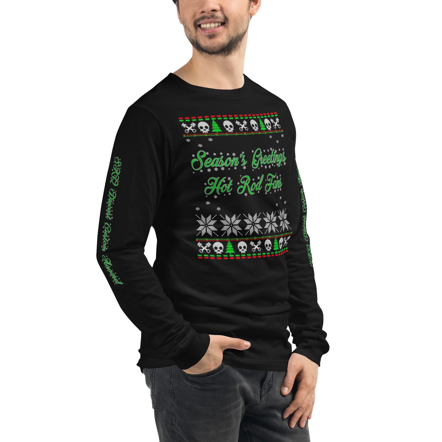 Unisex Long Sleeve Tee - Season’ Greetings - SRQ Diecast Custom Apparel