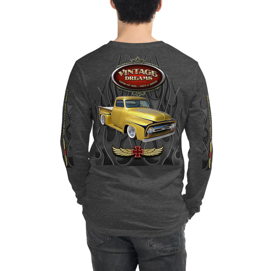 Unisex Long Sleeve Tee - Vintage Dreams Sleeves - SRQ Diecast Custom Apparel