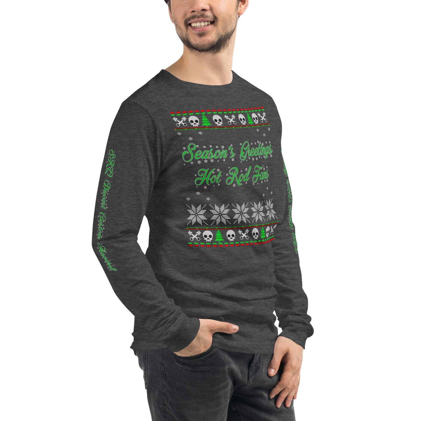 Unisex Long Sleeve Tee - Season’ Greetings - SRQ Diecast Custom Apparel