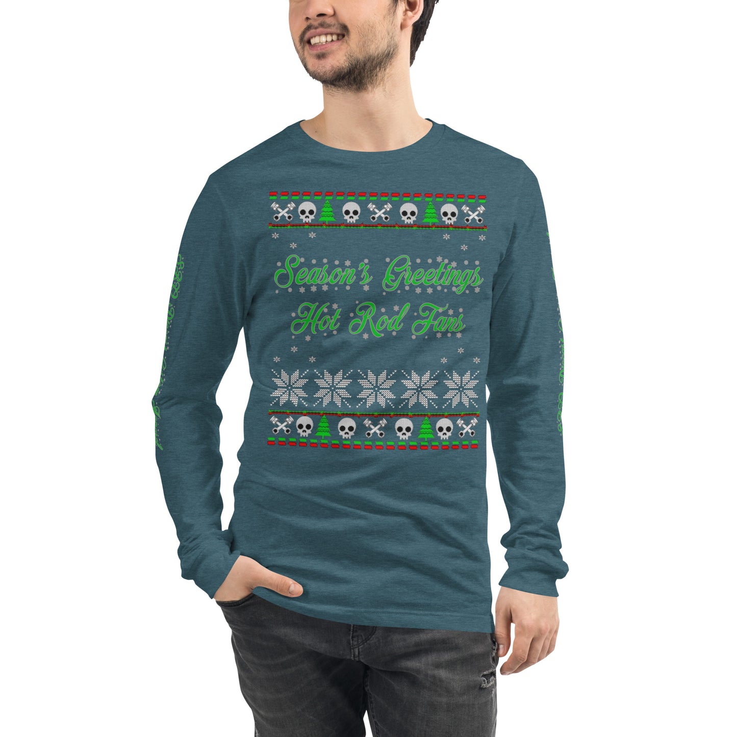 Unisex Long Sleeve Tee - Season’ Greetings - SRQ Diecast Custom Apparel
