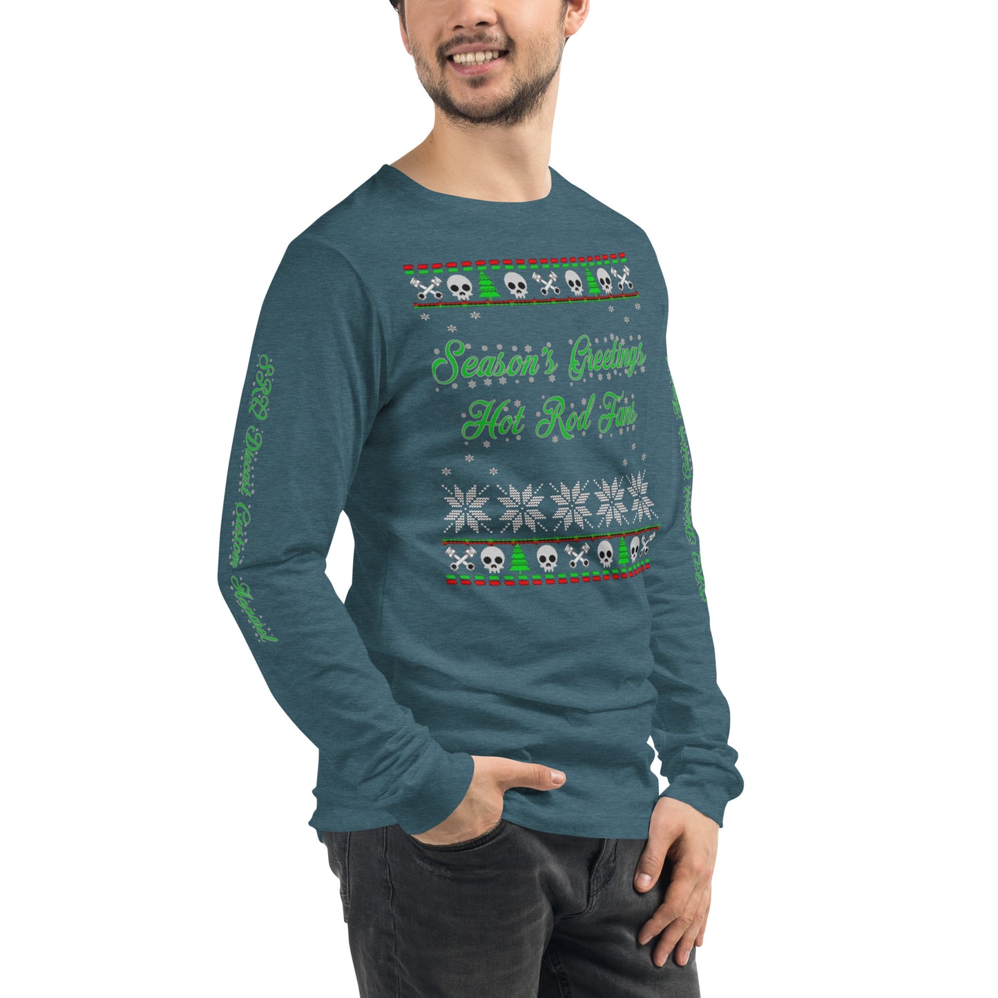 Unisex Long Sleeve Tee - Season’ Greetings - SRQ Diecast Custom Apparel