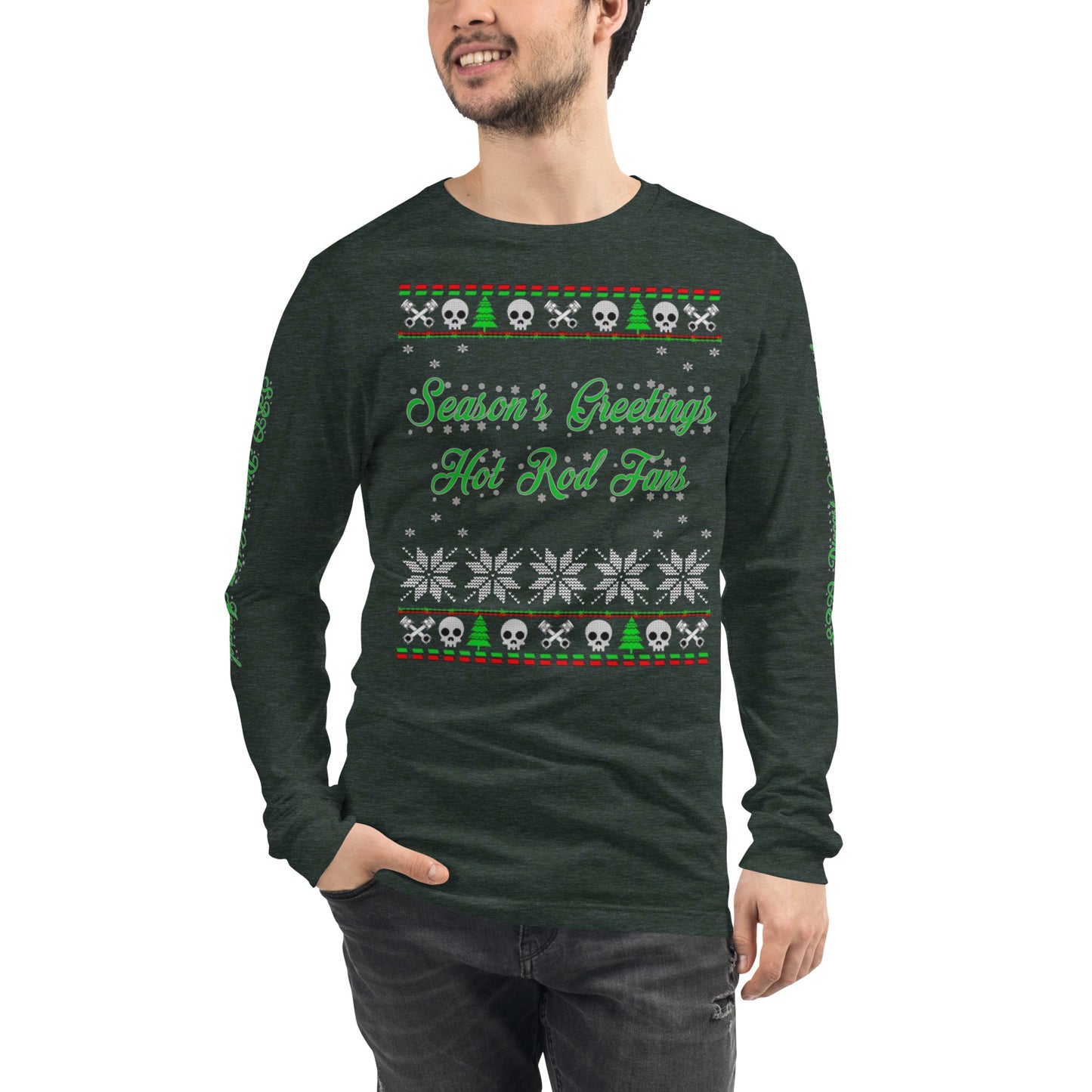 Unisex Long Sleeve Tee - Season’ Greetings - SRQ Diecast Custom Apparel