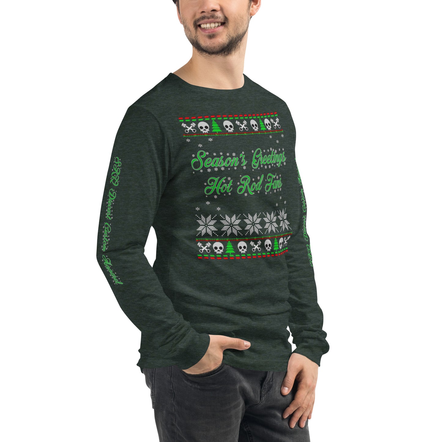 Unisex Long Sleeve Tee - Season’ Greetings - SRQ Diecast Custom Apparel
