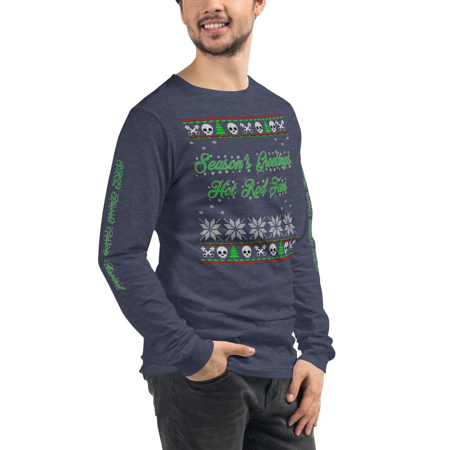 Unisex Long Sleeve Tee - Season’ Greetings - SRQ Diecast Custom Apparel