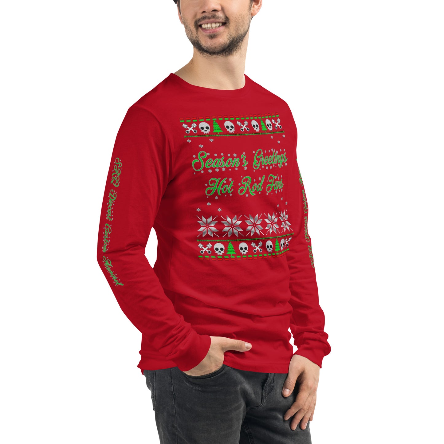 Unisex Long Sleeve Tee - Season’ Greetings - SRQ Diecast Custom Apparel