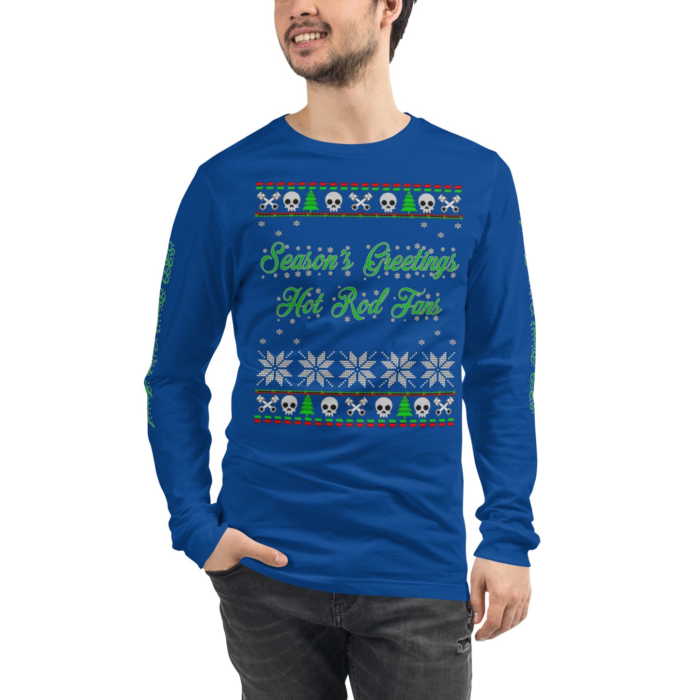 Unisex Long Sleeve Tee - Season’ Greetings - SRQ Diecast Custom Apparel