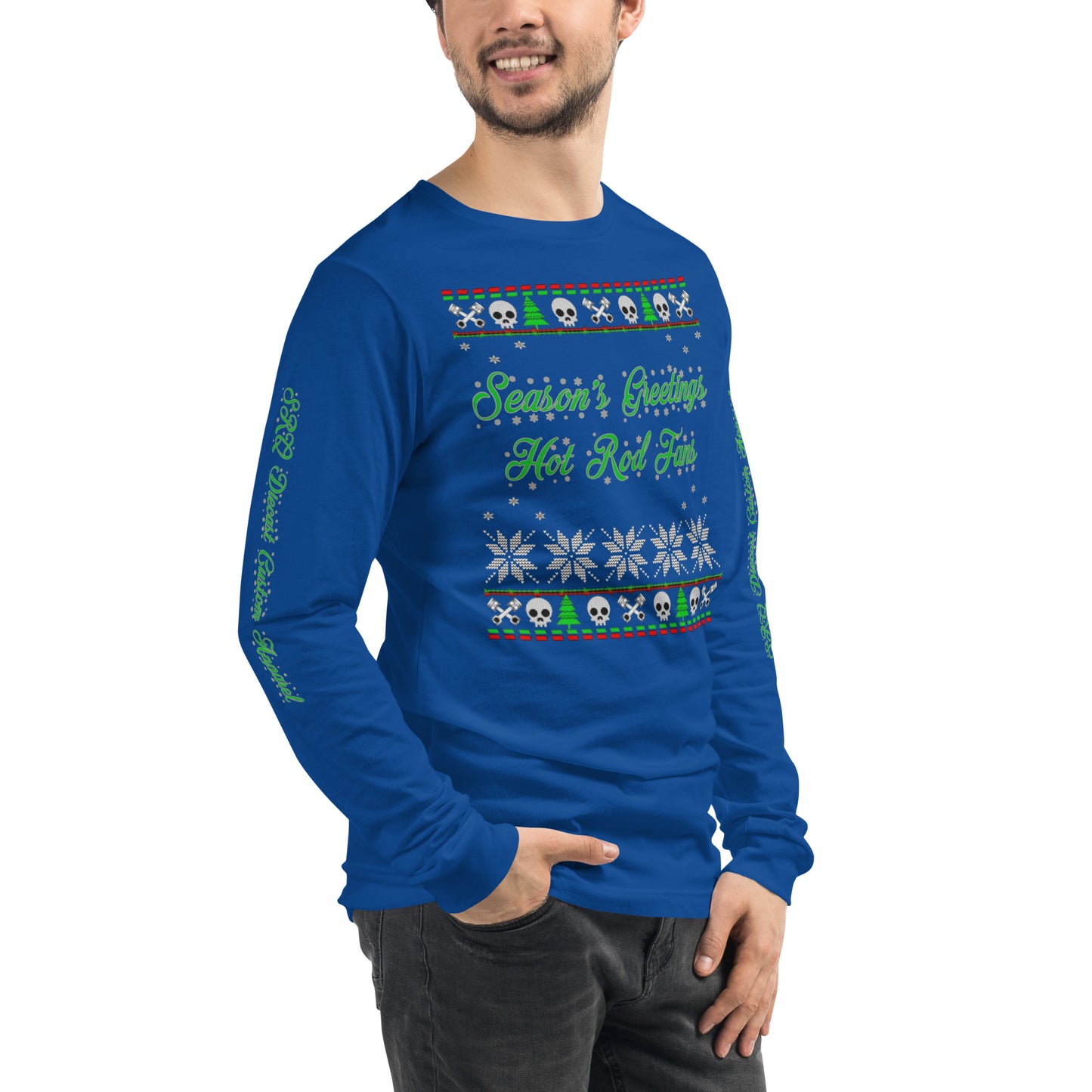 Unisex Long Sleeve Tee - Season’ Greetings - SRQ Diecast Custom Apparel