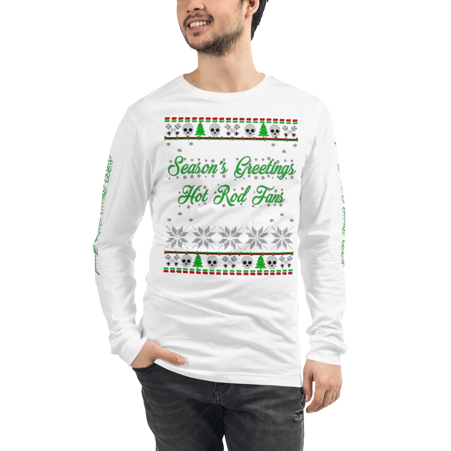 Unisex Long Sleeve Tee - Season’ Greetings - SRQ Diecast Custom Apparel