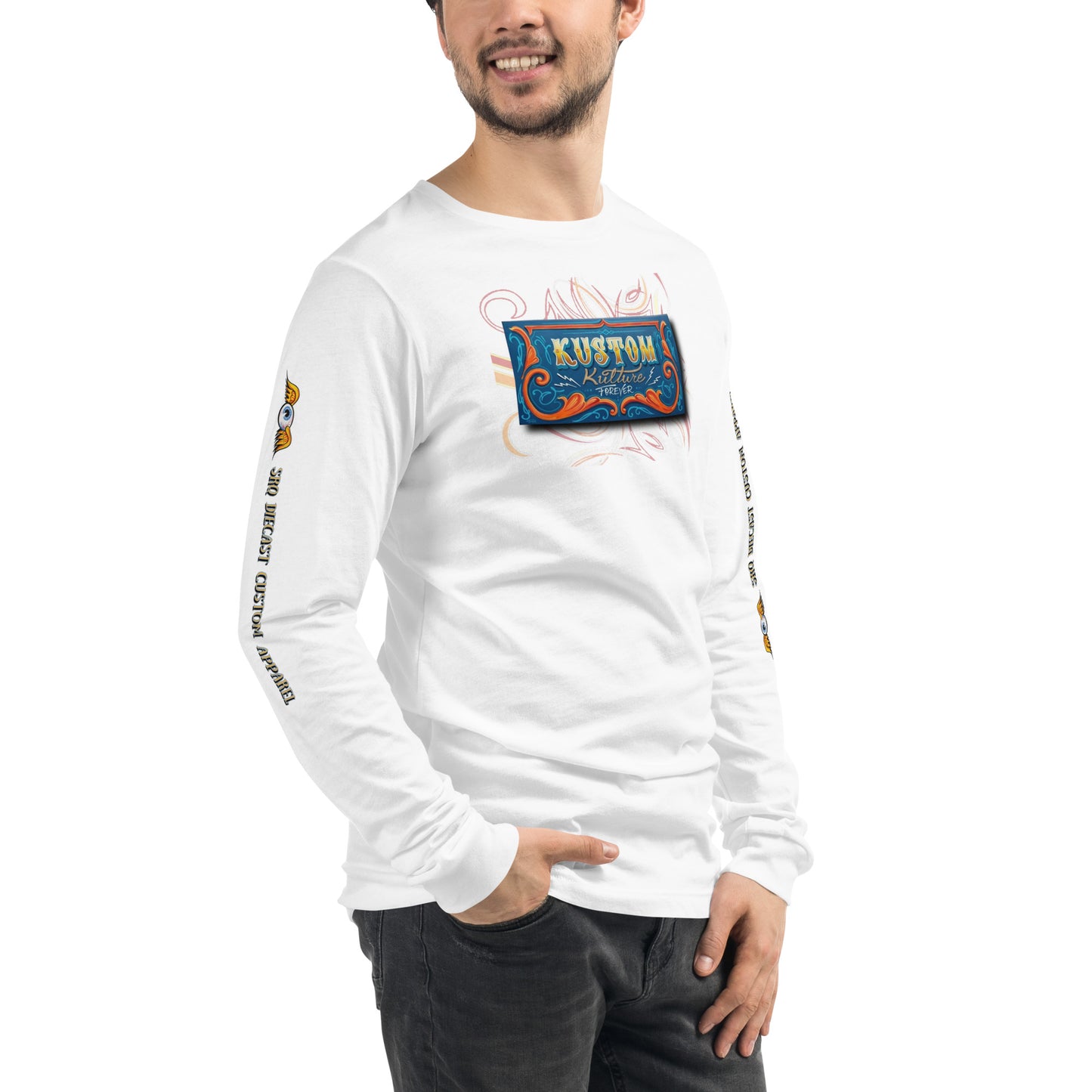 Unisex Long Sleeve Tee - Kustom Kulture Forever - SRQ Diecast Custom Apparel