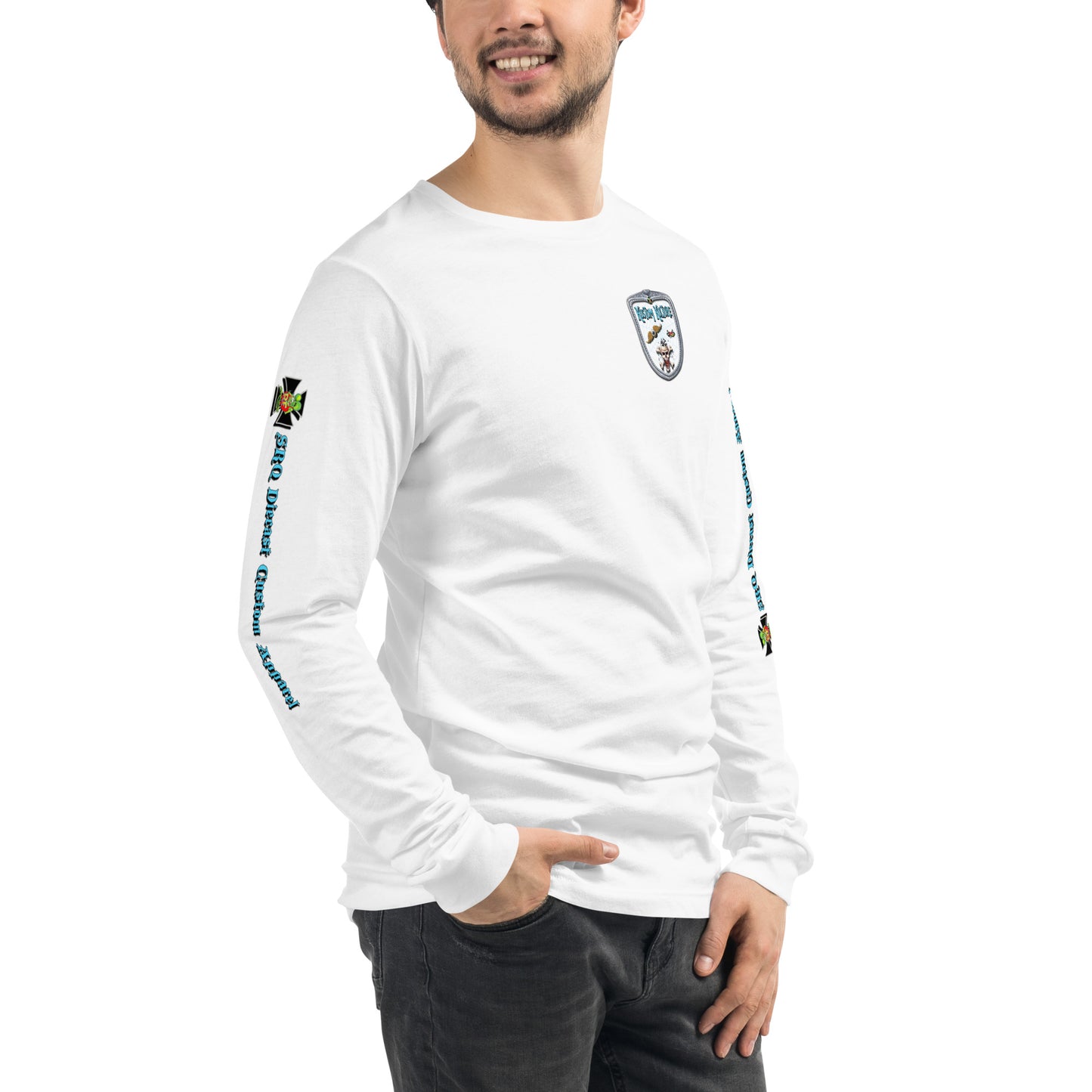 Unisex Long Sleeve Tee - Kustom Kulture Teal - SRQ Diecast Custom Apparel