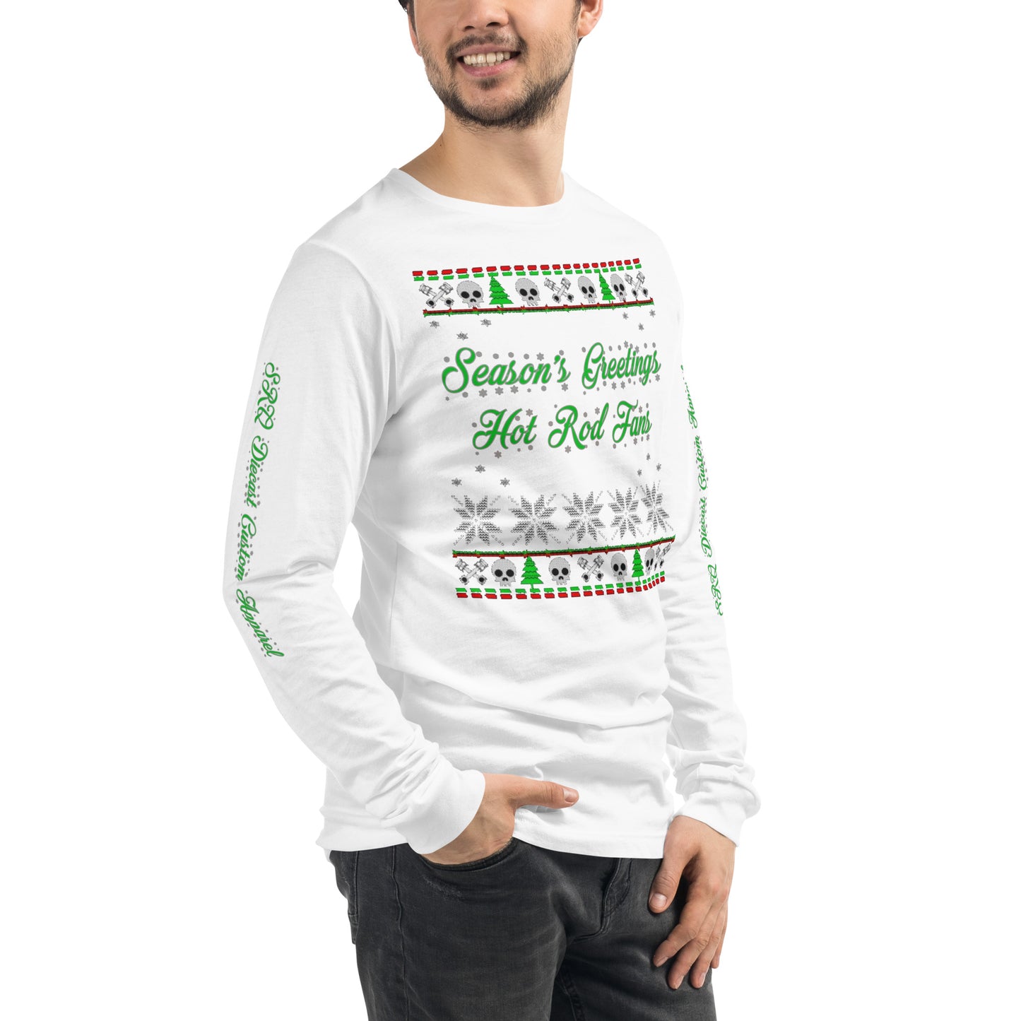 Unisex Long Sleeve Tee - Season’ Greetings - SRQ Diecast Custom Apparel