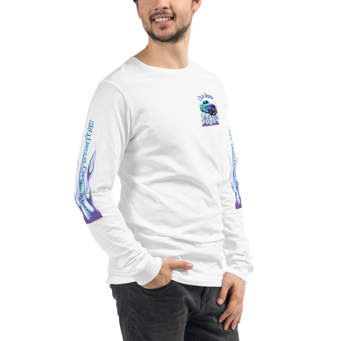 Unisex Long Sleeve Tee - Old Skool is Still Cool - SRQ Diecast Custom Apparel