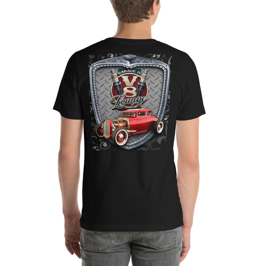 Unisex t-shirt - V8 Lounge - SRQ Diecast Custom Apparel