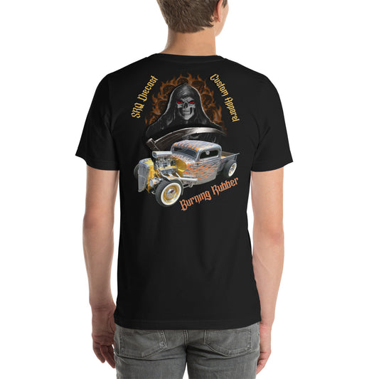 Unisex t-shirt - Burning Rubber In Hell - SRQ Diecast Custom Apparel