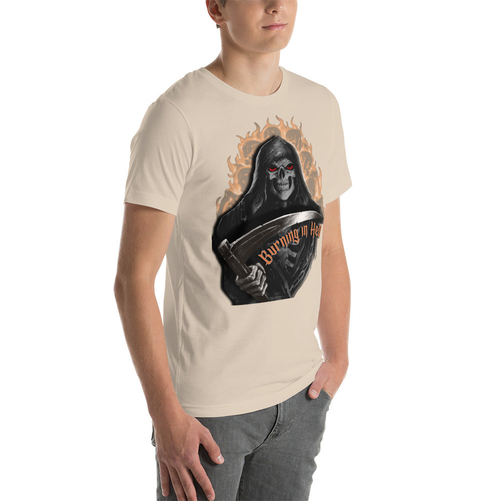 Unisex t-shirt - Burning Rubber In Hell - SRQ Diecast Custom Apparel