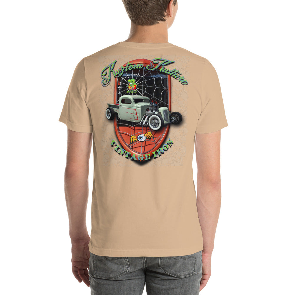 Unisex t-shirt - Kuztom Kulture Vintage Iron - SRQ Diecast Custom Apparel