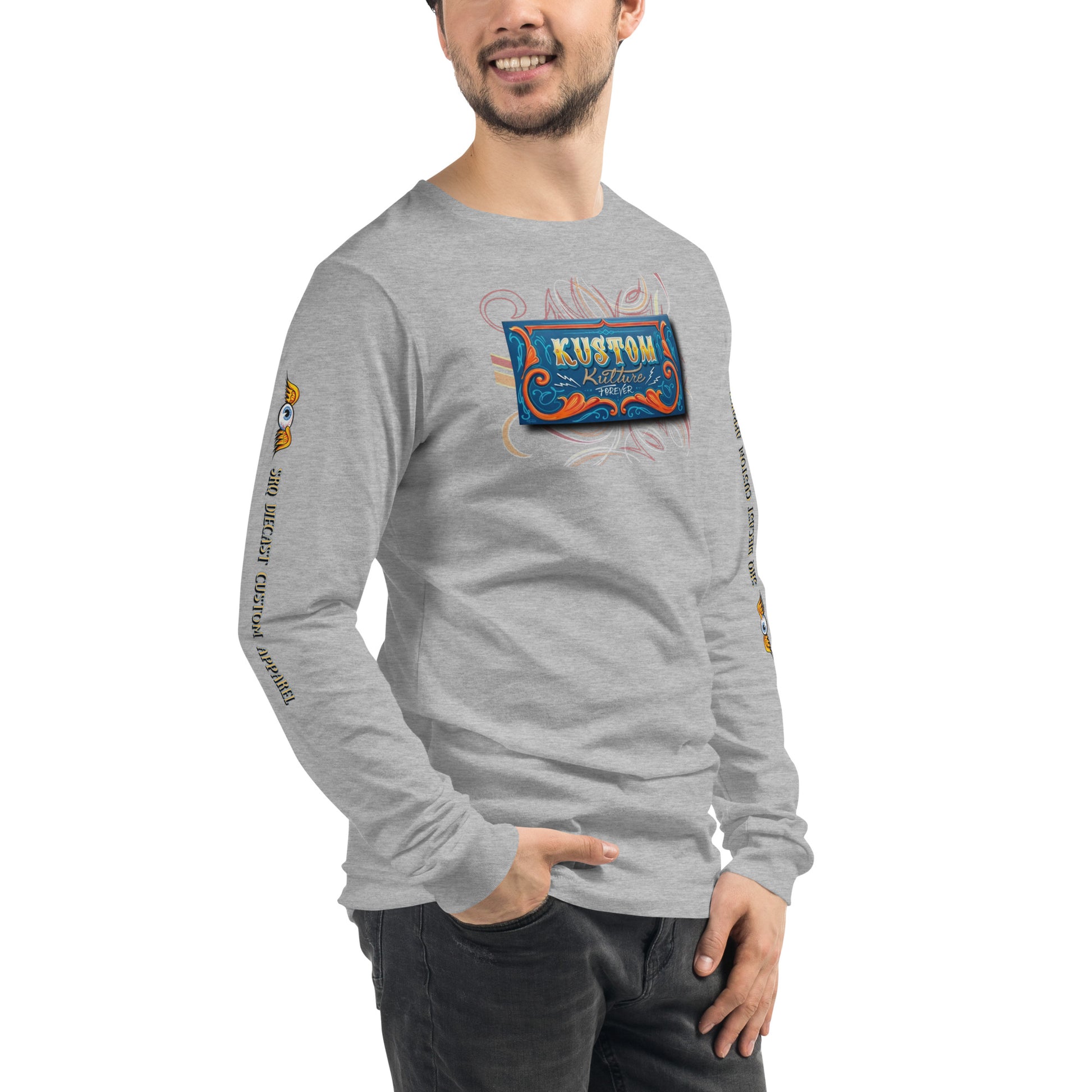 Unisex Long Sleeve Tee - Kustom Kulture Forever - SRQ Diecast Custom Apparel