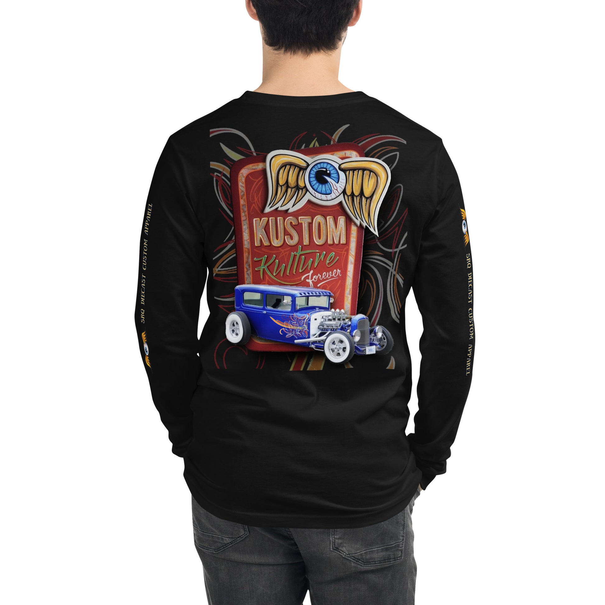 Unisex Long Sleeve Tee - Kustom Kulture Forever - SRQ Diecast Custom Apparel