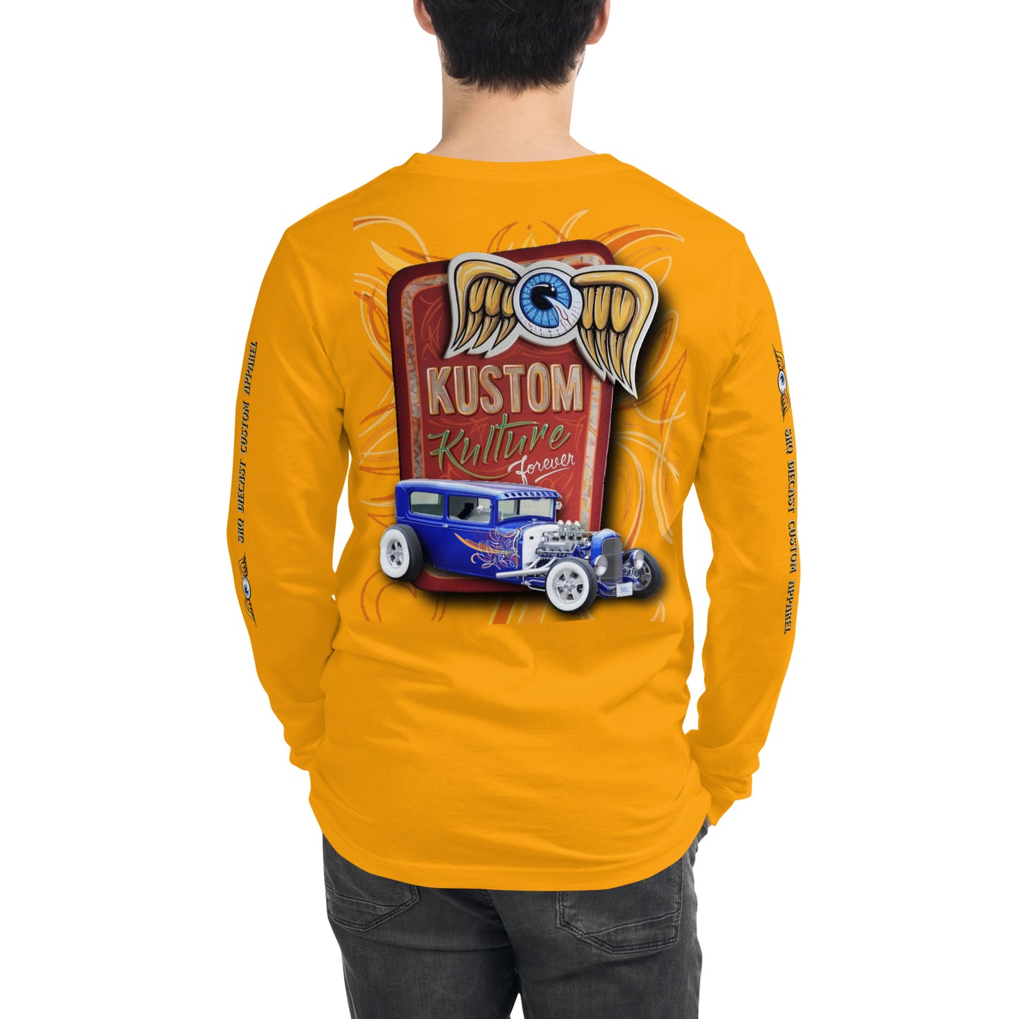 Unisex Long Sleeve Tee - Kustom Kulture Forever - SRQ Diecast Custom Apparel