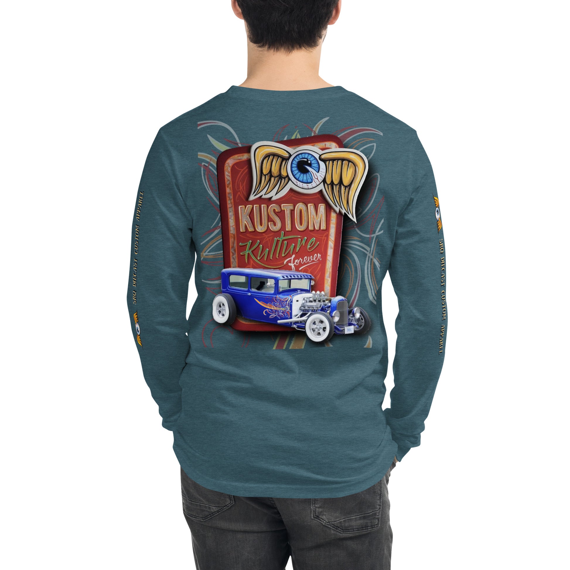 Unisex Long Sleeve Tee - Kustom Kulture Forever - SRQ Diecast Custom Apparel