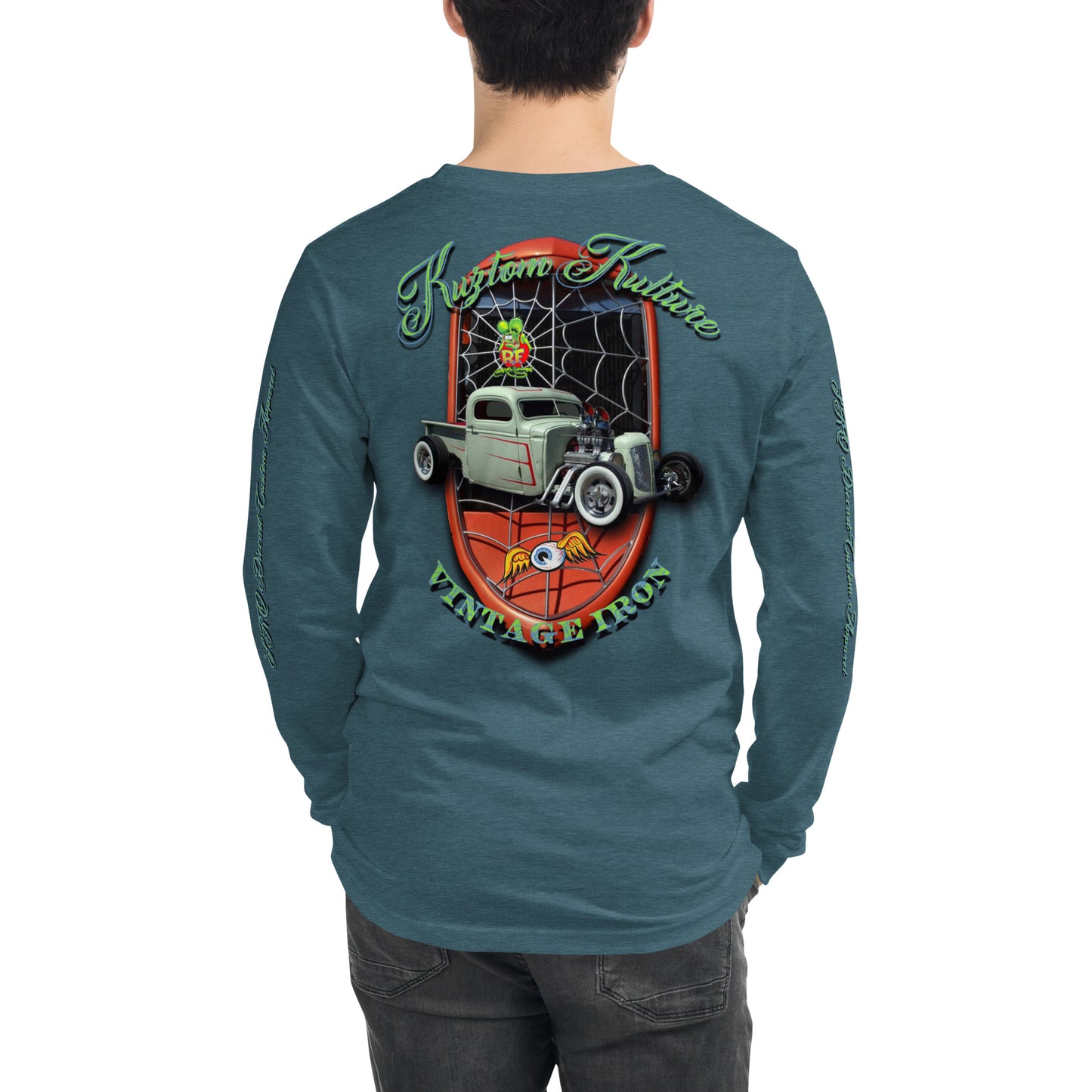 Unisex Long Sleeve Tee - Kustom Kulture Grille - SRQ Diecast Custom Apparel