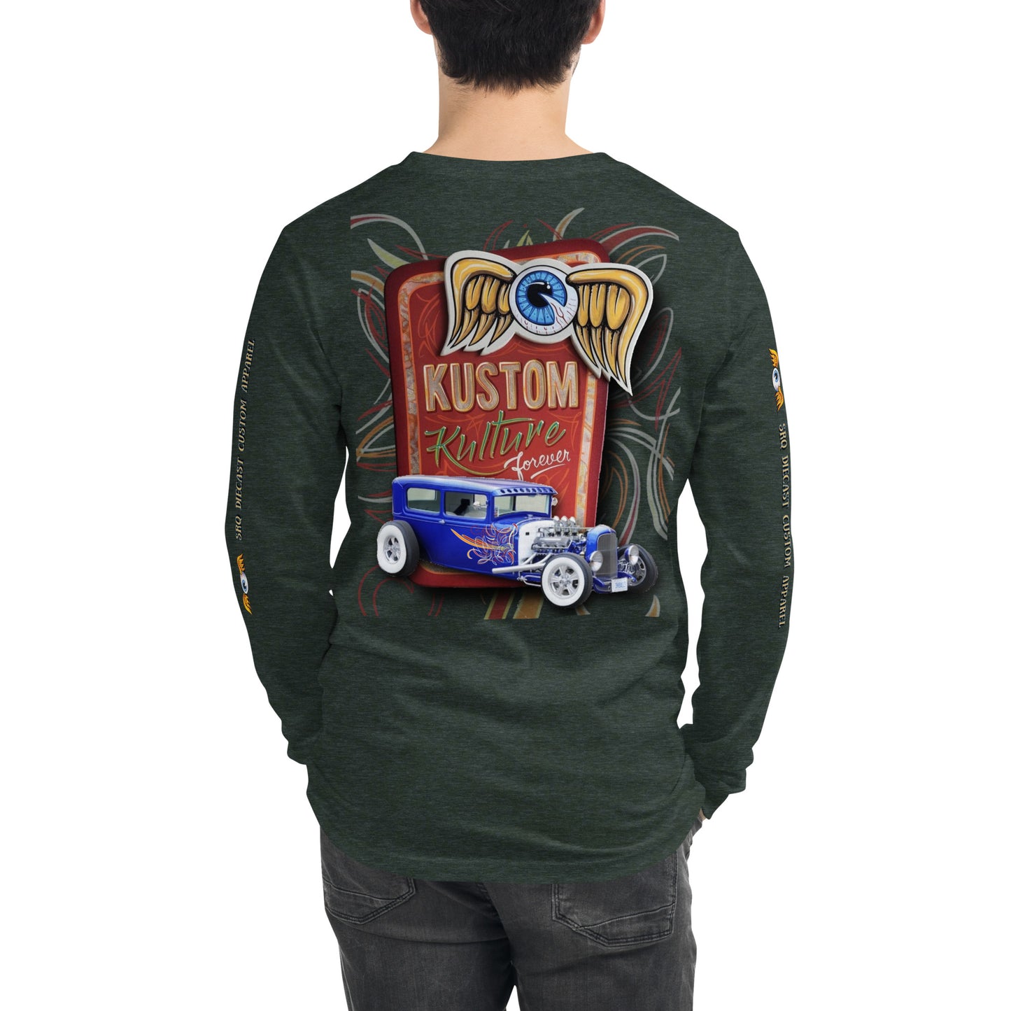 Unisex Long Sleeve Tee - Kustom Kulture Forever - SRQ Diecast Custom Apparel