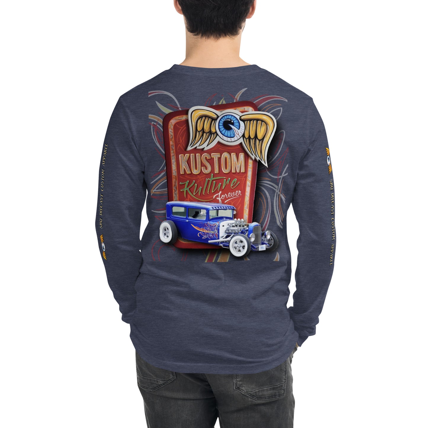 Unisex Long Sleeve Tee - Kustom Kulture Forever - SRQ Diecast Custom Apparel