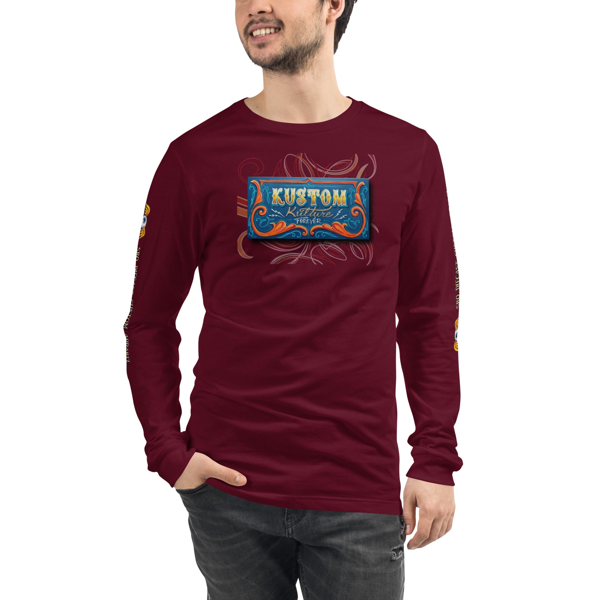 Unisex Long Sleeve Tee - Kustom Kulture Forever - SRQ Diecast Custom Apparel