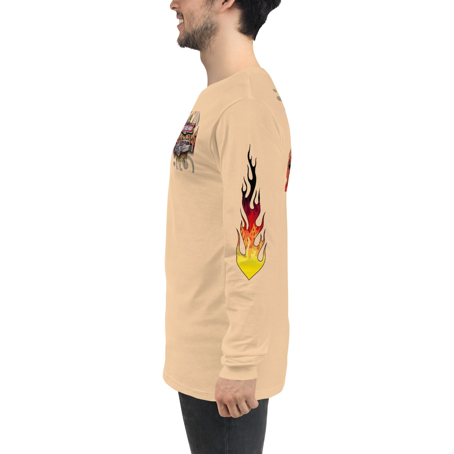 Unisex Long Sleeve Tee - Hot Rod Shop - SRQ Diecast Custom Apparel