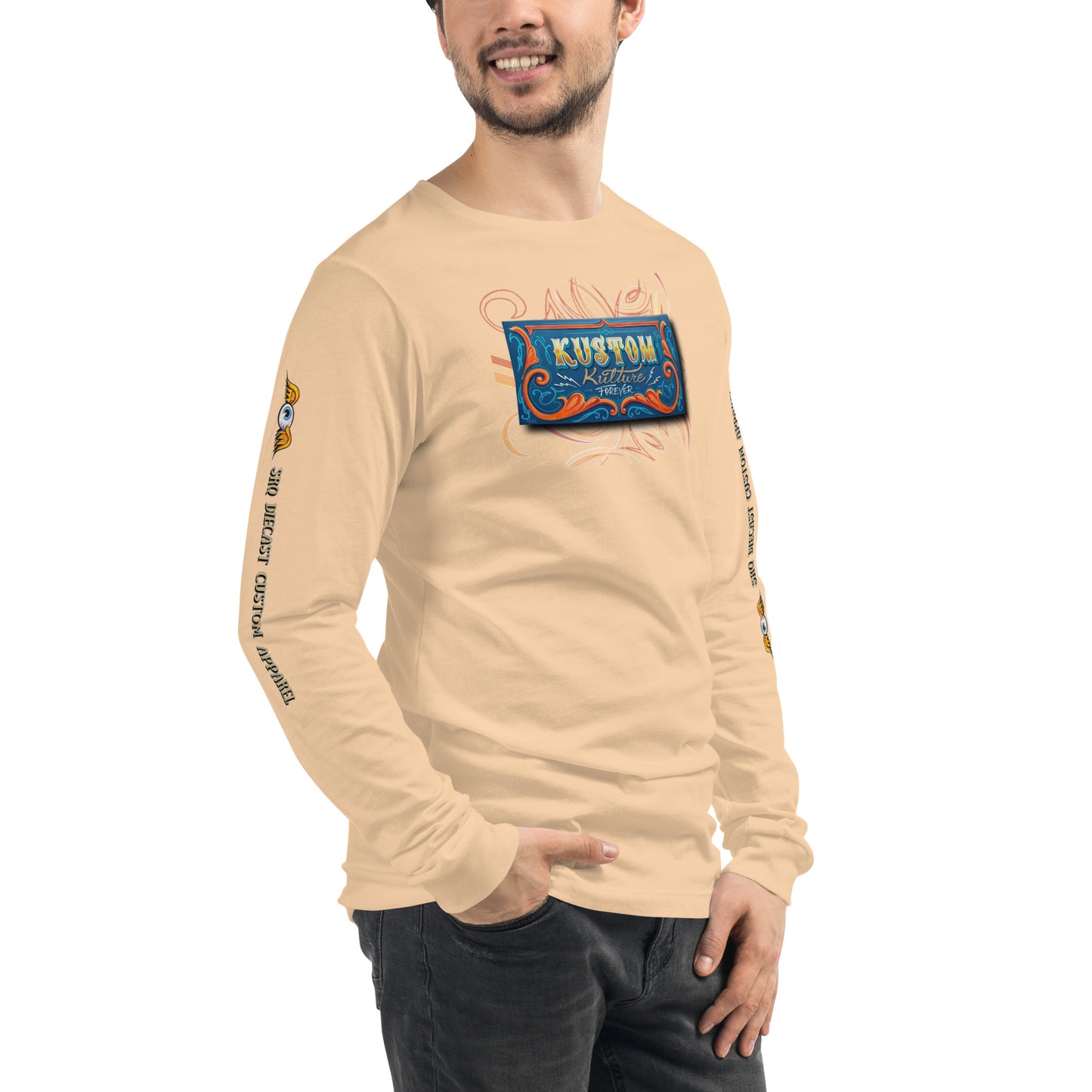 Unisex Long Sleeve Tee - Kustom Kulture Forever - SRQ Diecast Custom Apparel