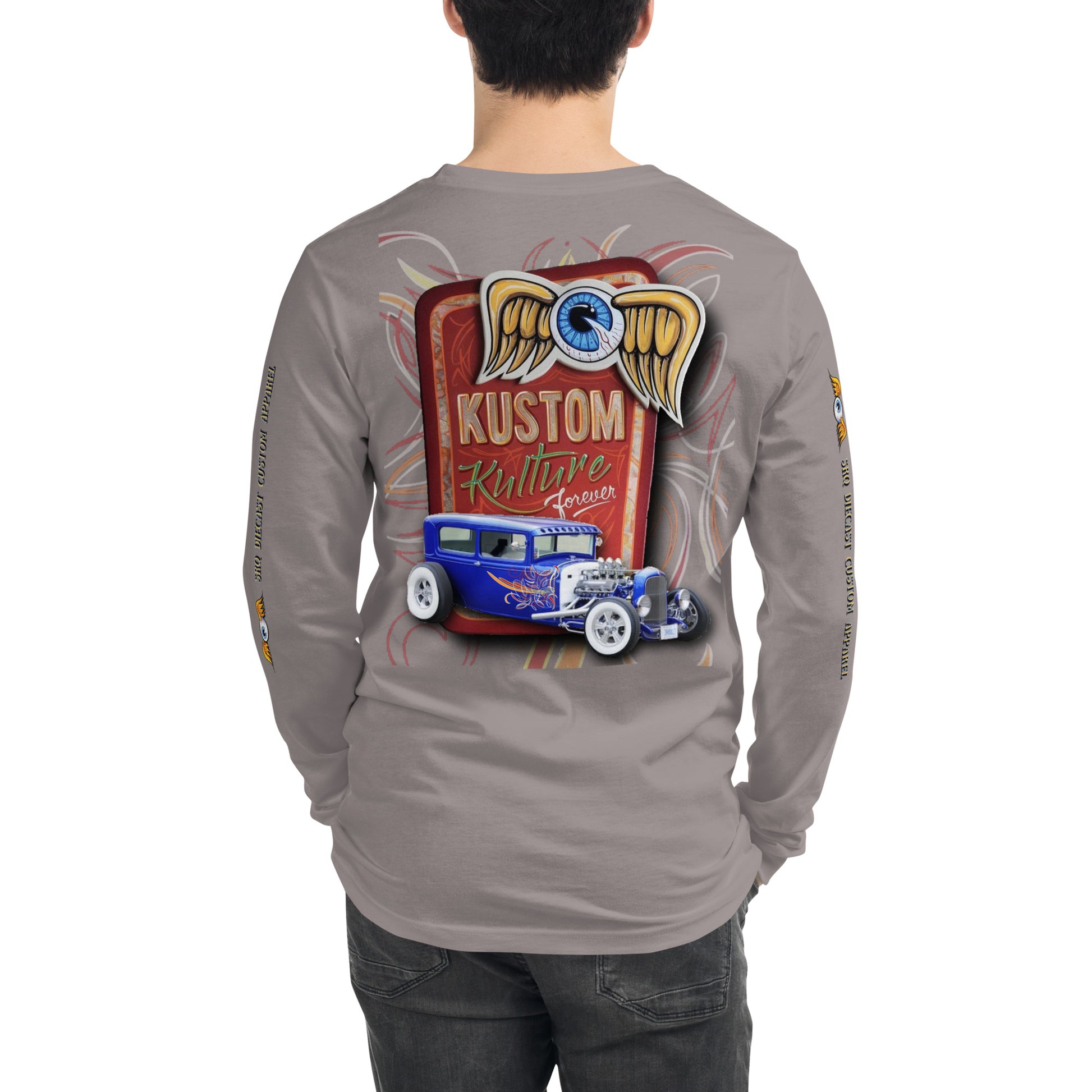 Unisex Long Sleeve Tee - Kustom Kulture Forever - SRQ Diecast Custom Apparel