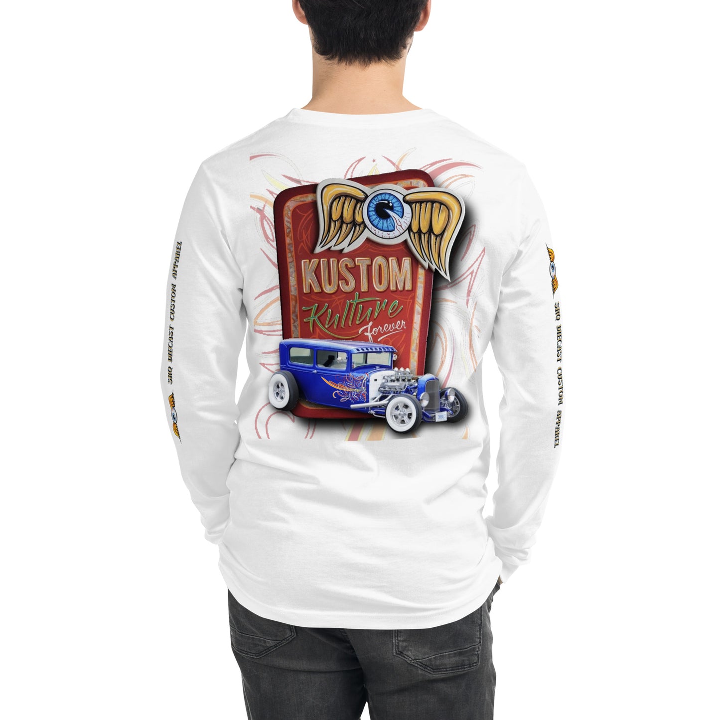 Unisex Long Sleeve Tee - Kustom Kulture Forever - SRQ Diecast Custom Apparel