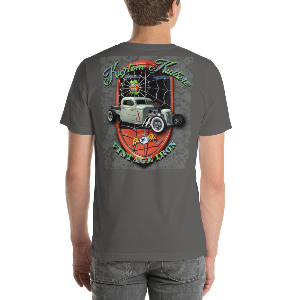 Unisex t-shirt - Kuztom Kulture Vintage Iron - SRQ Diecast Custom Apparel