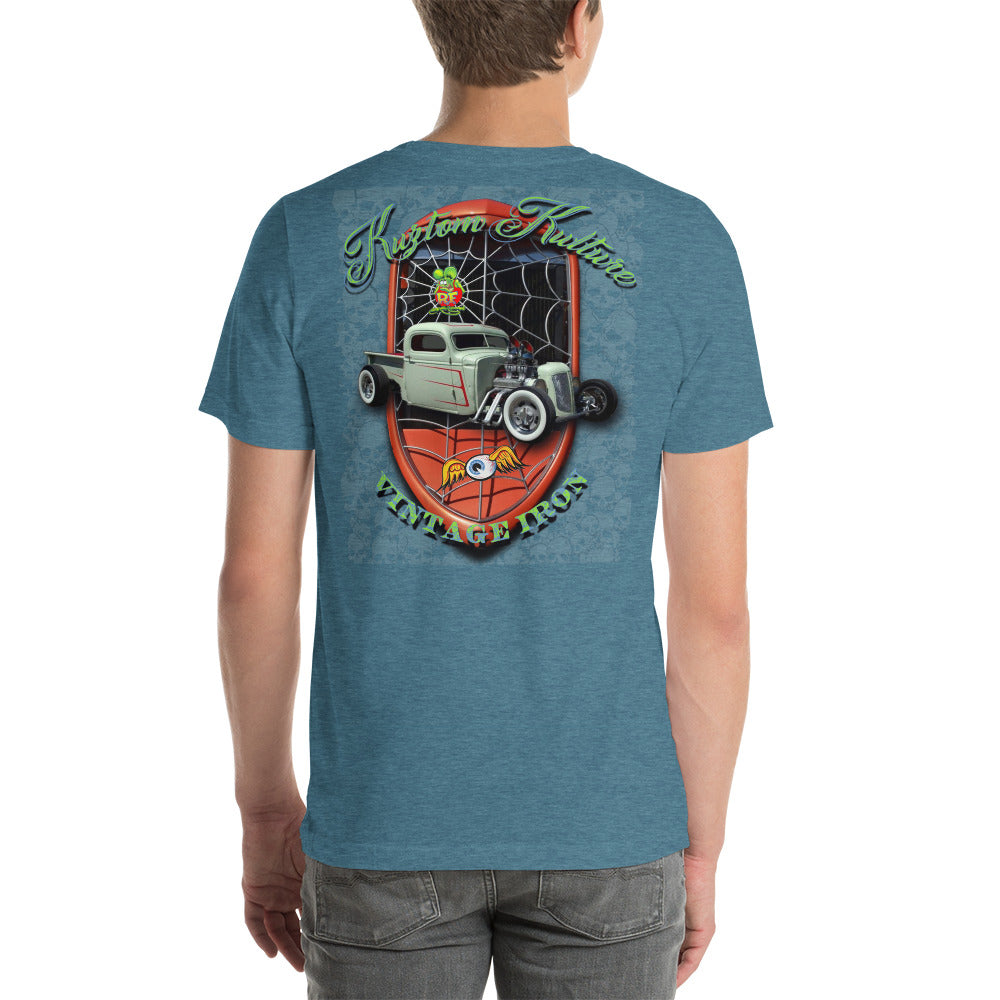 Unisex t-shirt - Kuztom Kulture Vintage Iron - SRQ Diecast Custom Apparel